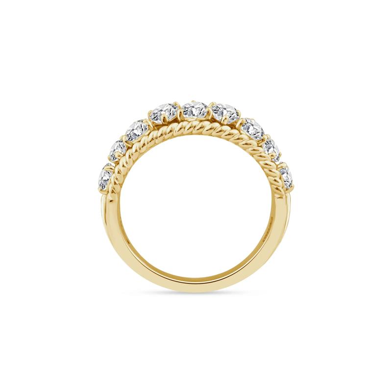 Lab Grown Diamond Pear-Shaped Band in 14K Yellow Gold &#40;2 ct. tw.&#41; – Image 2 of 3
