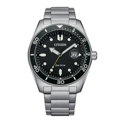 Men's Eco-Drive Watch in Stainless Steel