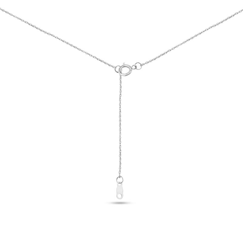 Lab Grown Diamond Three-Stone Necklace in 14K White Gold (2 ct. tw.) – Image 4 of 4