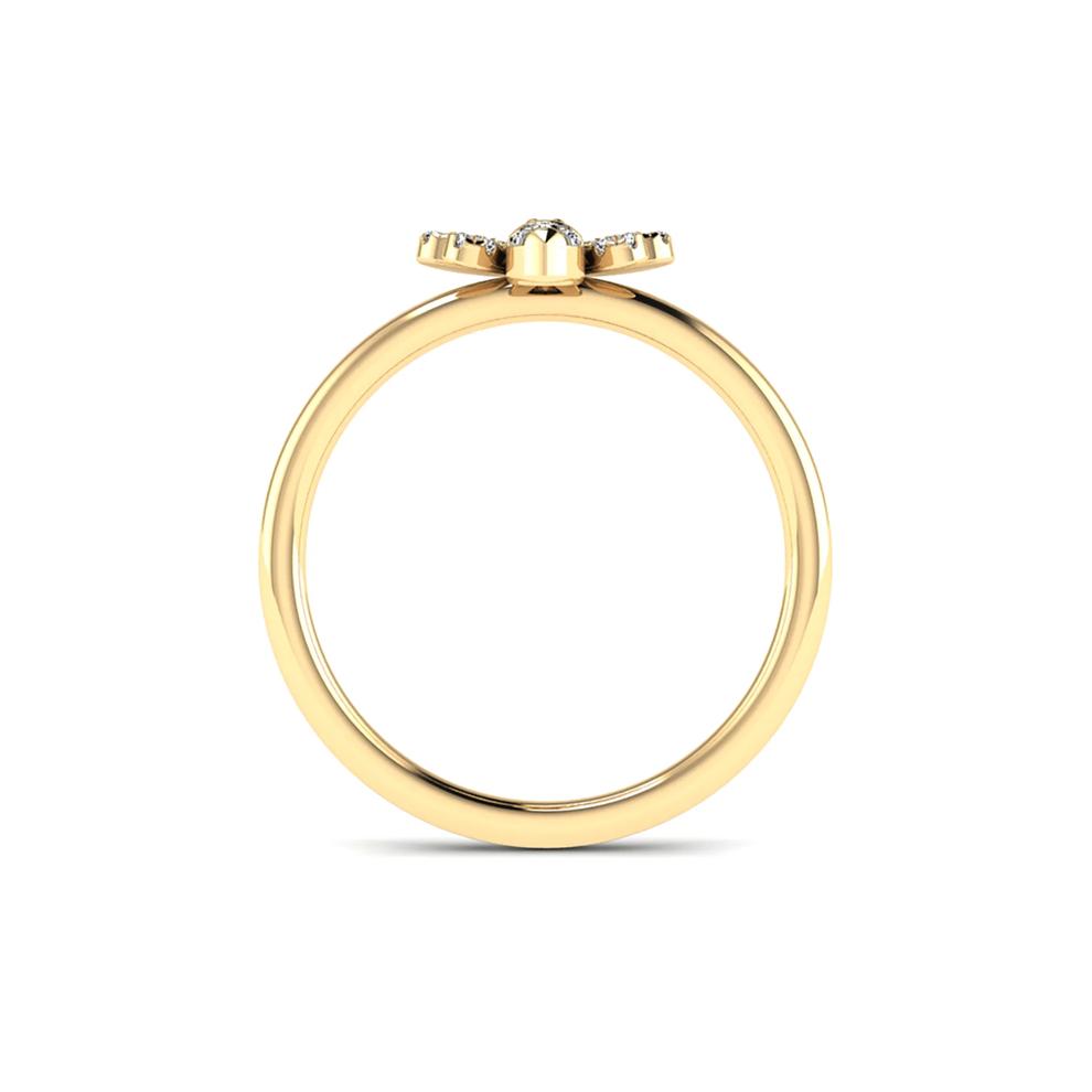 Diamond Accent Bumblebee Ring in 10K Yellow Gold – Image 2 of 4