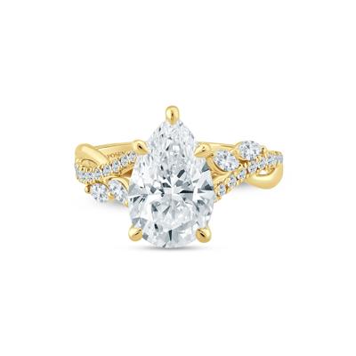Leah Lab Grown Diamond Engagement Ring in 14K Yellow Gold (3 1/3 ct. tw.)