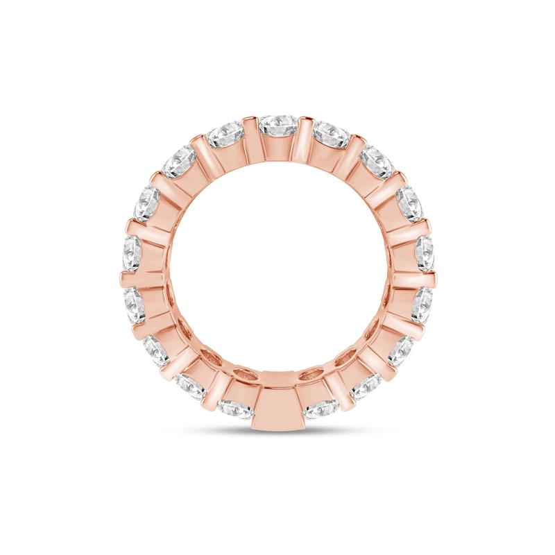 Round-Cut Sizeable Diamond Eternity Band in 14k Rose Gold &#40;4 ct. tw.&#41; – Image 2 of 3