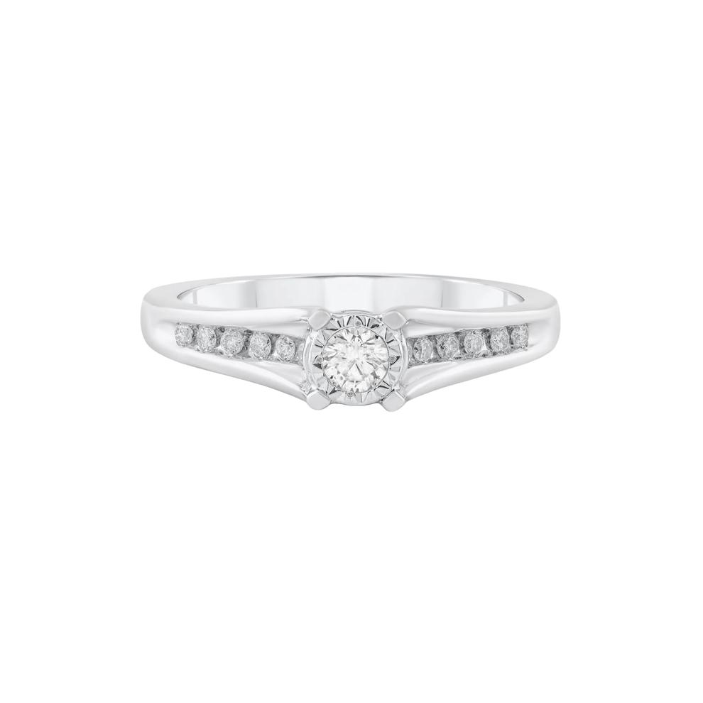 Diamond Promise Ring in 10K White Gold (1/4 ct. tw.) – Image 1 of 3