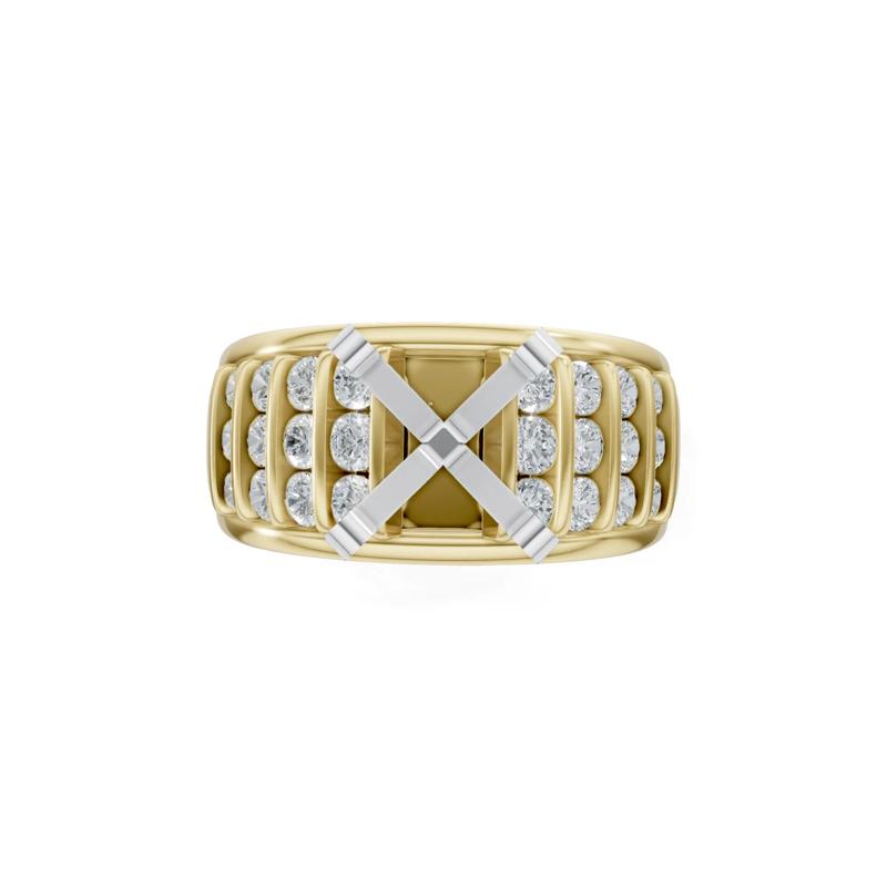 Lab Grown Diamond Semi-Mount Ring in 14K Yellow Gold &#40;1 ct. tw.&#41; &#40;Setting Only&#41; – Image 1 of 8