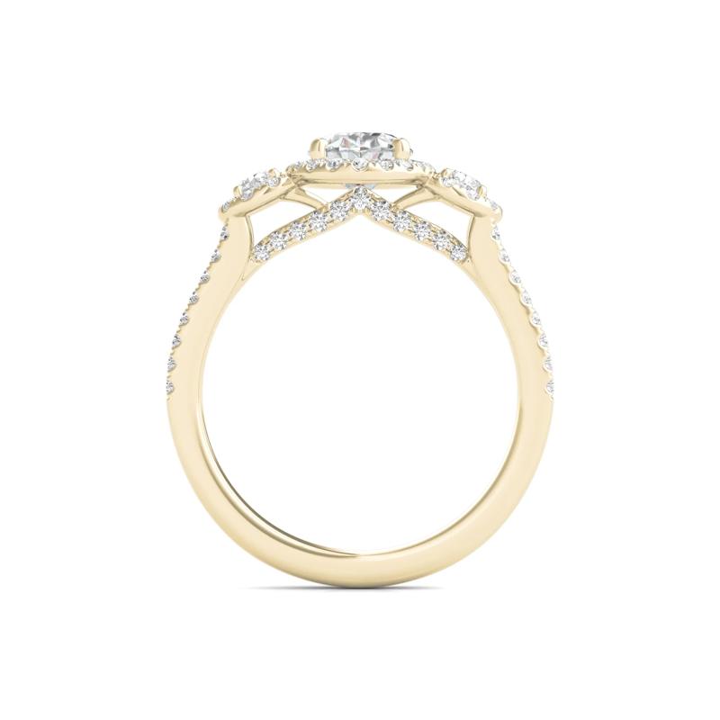 Lab Grown Diamond Oval-Shaped Engagement Ring in 14K Yellow Gold &#40;1 3/4 ct. tw.&#41; – Image 2 of 5
