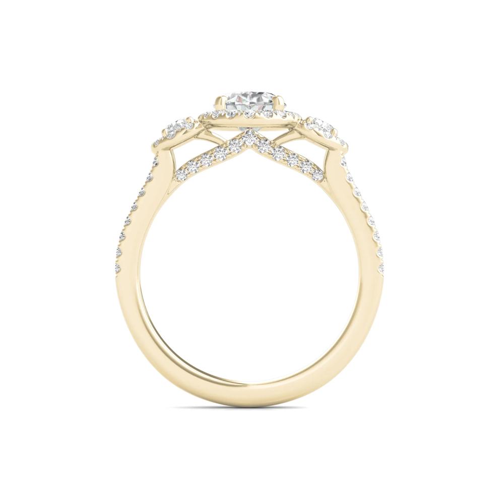 Lab Grown Diamond Oval-Shaped Engagement Ring in 14K Yellow Gold (1 3/4 ct. tw.) – Image 2 of 5