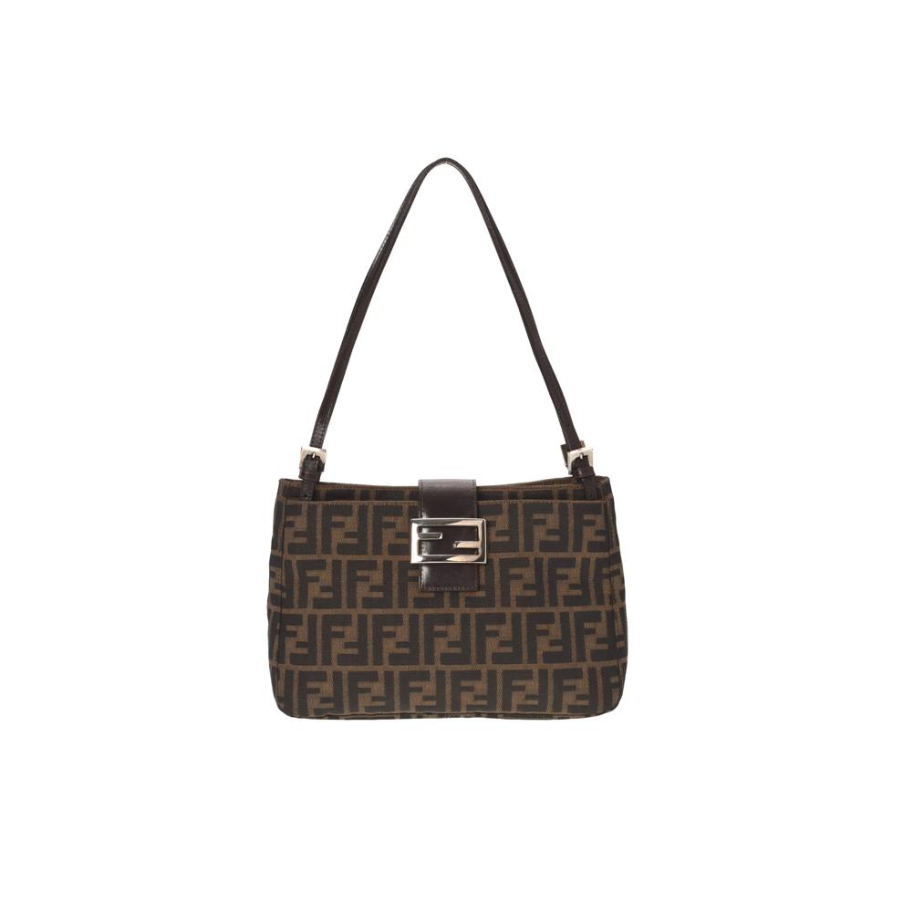 Pre-Owned Fendi Zucca Canvas Shoulder Bag Small Shoulder – Image 1 of 8