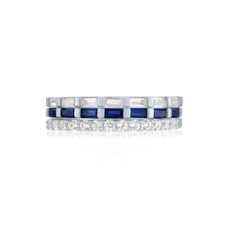 Three-Piece Stack Ring Set in Sterling Silver – Image 2 of 3