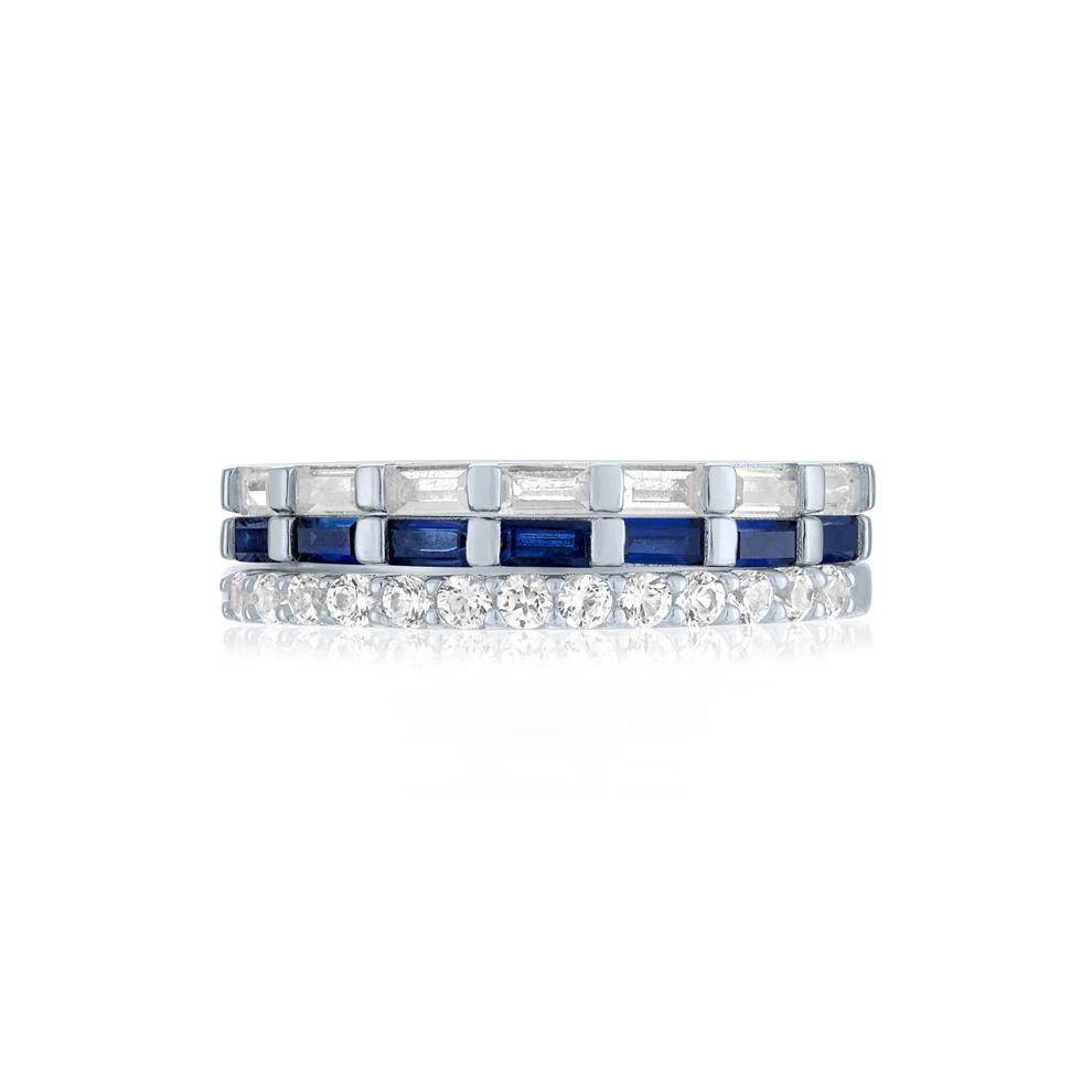 Three-Piece Stack Ring Set in Sterling Silver – Image 2 of 3