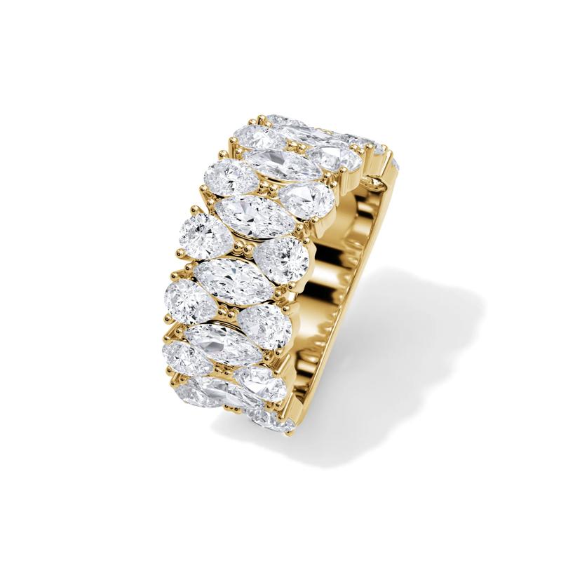 Diamond Multi-Row Anniversary Band in 14K Yellow Gold &#40;3 ct. tw.&#41; – Image 4 of 4