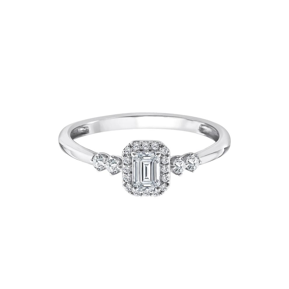 Lab Grown Diamond Promise Ring in 10K White Gold (1/2 ct. tw.) – Image 1 of 3