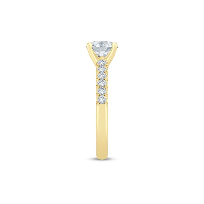 Lab Grown Diamond Semi-Mount Ring in 14K Yellow Gold &#40;1/2 ct. tw.&#41; – Image 5 of 6