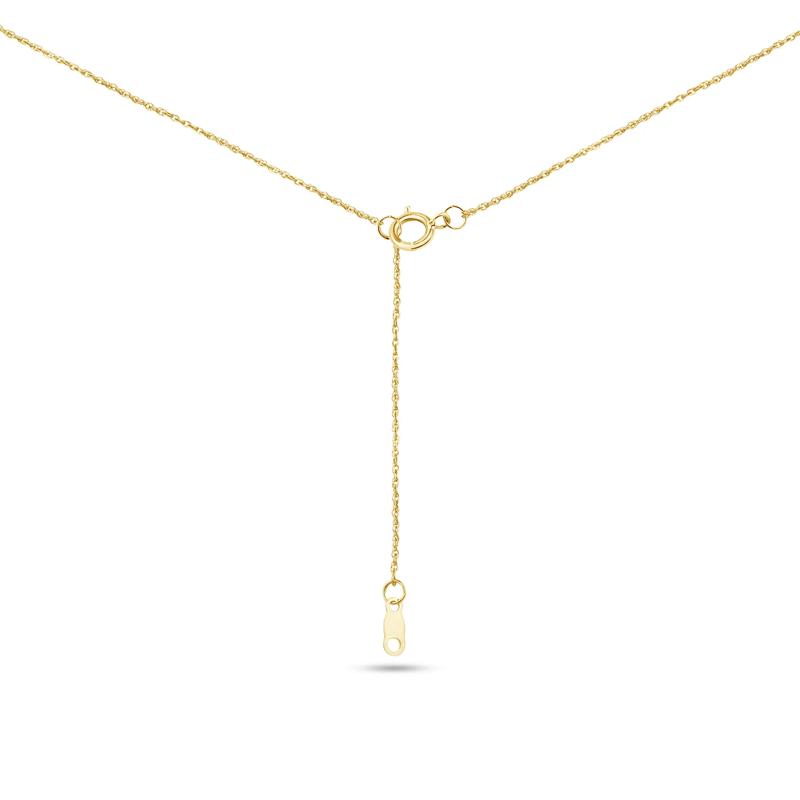 Lab Grown Diamond Three-Stone Necklace in 14K Yellow Gold &#40;1 ct. tw.&#41; – Image 3 of 3