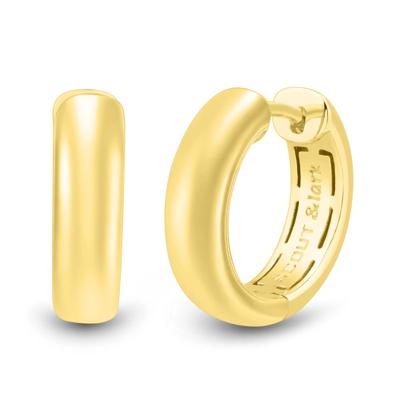 Round Hoop Earrings in Vermeil