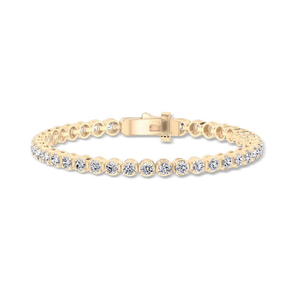 Diamond Tennis Bracelet in 10K Yellow Gold, 7" (7 ct. tw.) – Image 1 of 1