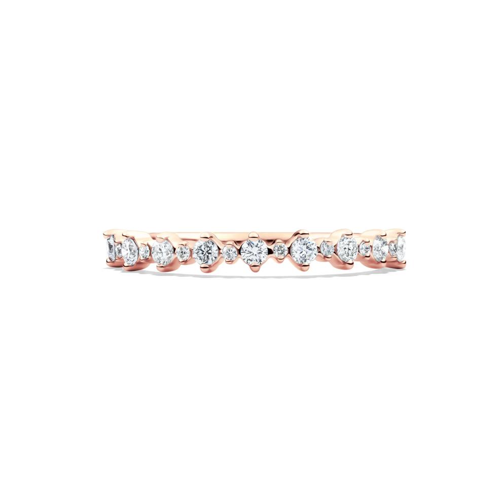 Lab grown Diamond Prong Stack Band in 10K Rose Gold (1/4 ct. tw.) – Image 1 of 4