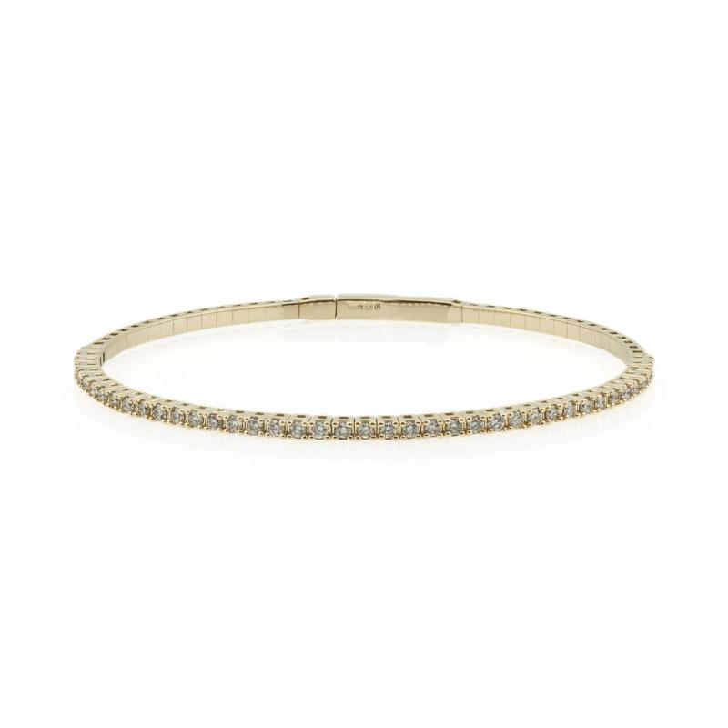 Diamond Flex Bangle in 10K Yellow Gold &#40;1/2 ct. tw.&#41; – Image 1 of 1