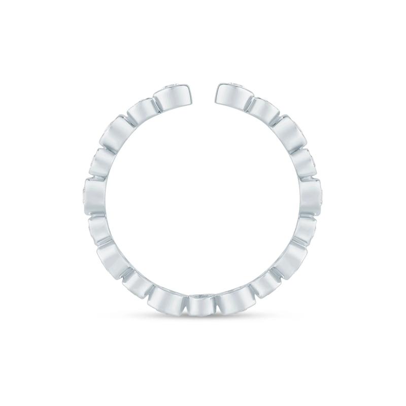 Lab Grown Diamond Bezel Open Band in 14K White Gold &#40;1/2 ct. tw.&#41; – Image 2 of 3