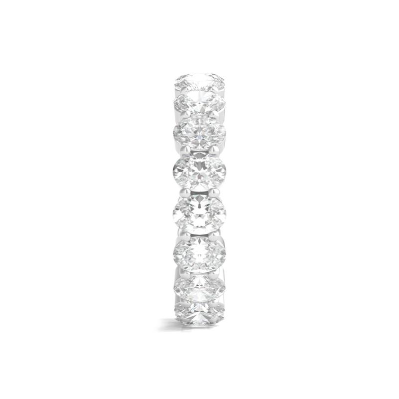 Lab Grown Oval Diamond Eternity Band in Platinum (4 ct. tw.) – Image 3 of 3