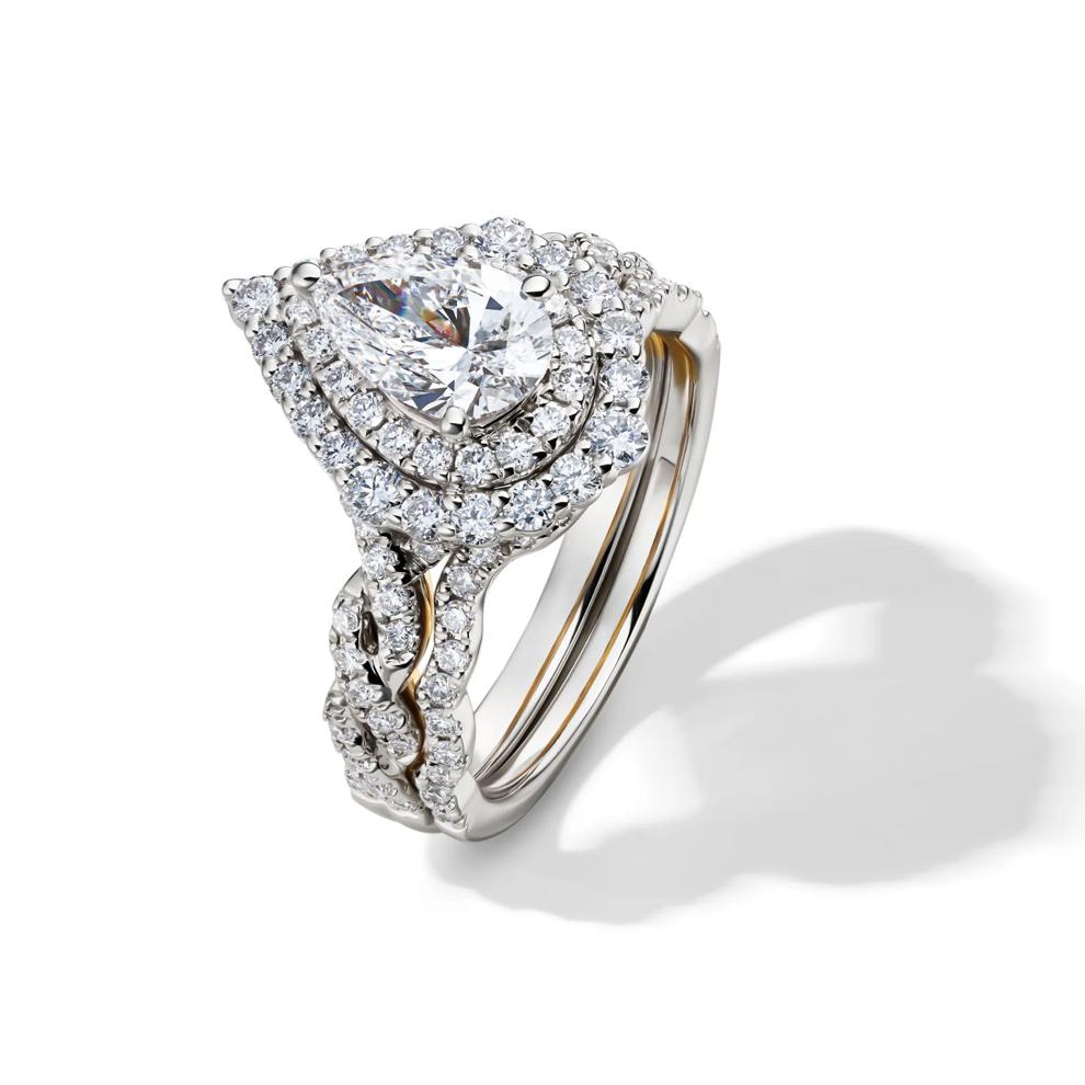 Florence Lab Grown Diamond Bridal Set in 14K White Gold (2 ct. tw.)  – Image 4 of 6