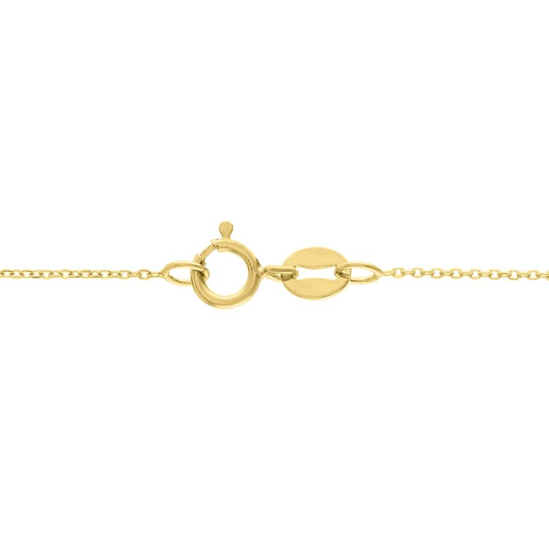Diamond Double Circle Necklace in 10K Yellow Gold &#40;1/10 ct. tw.&#41; – Image 3 of 3