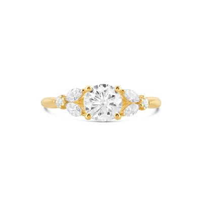Round Diamond Engagement Ring in 14K Yellow Gold (1 1/3 ct. tw.)