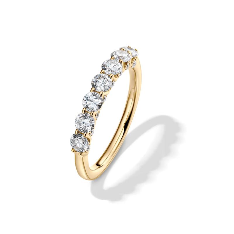 Lab Grown Diamond Seven-Stone Band in 14K Yellow Gold &#40;1 ct. tw.&#41;  – Image 4 of 6