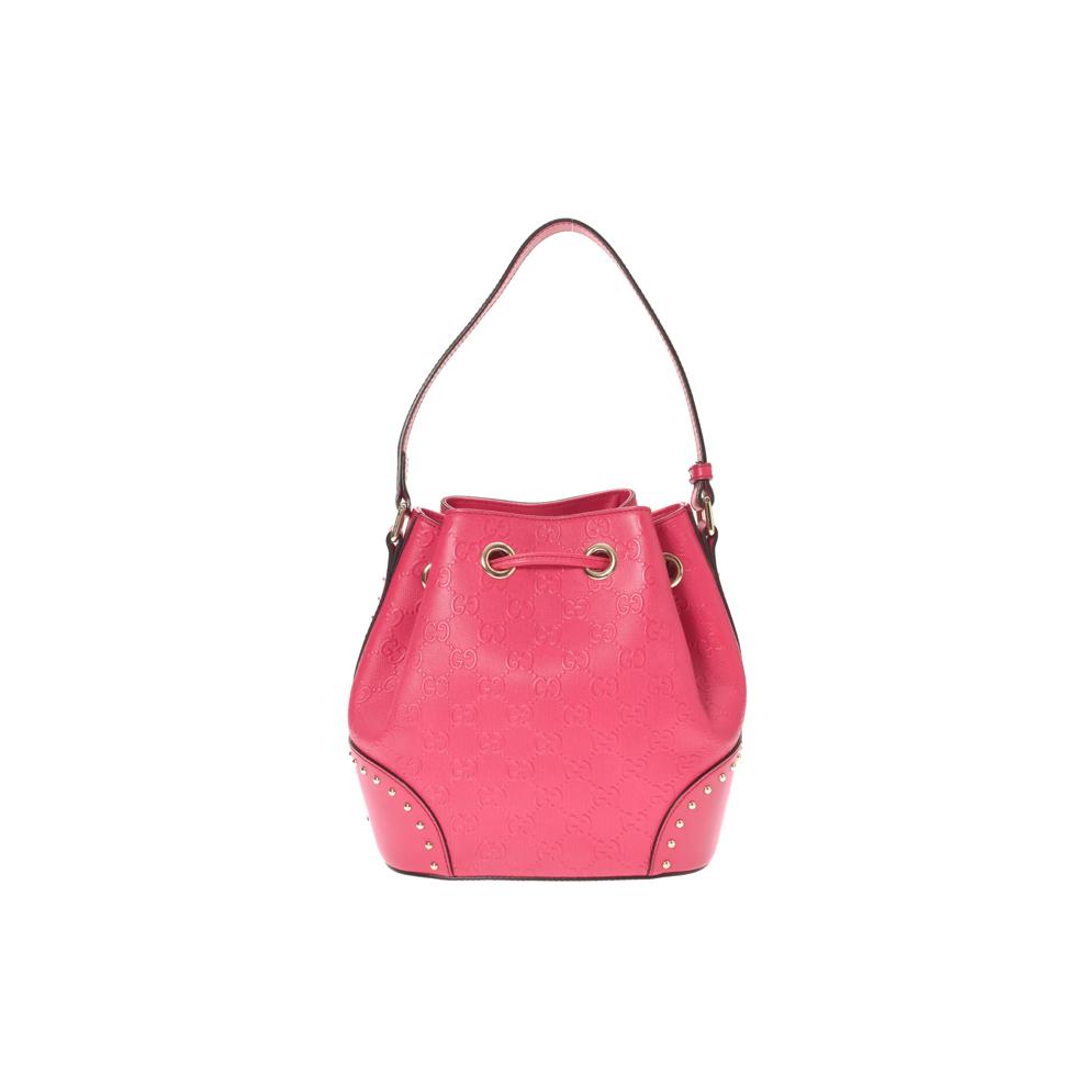 Pre-Owned Gucci Studded Bucket Bag – Image 2 of 9