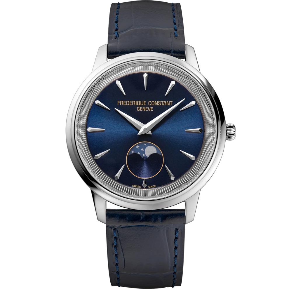 Men's Classics Moneta Moonphase Watch With Blue Leather Strap – Image 1 of 3