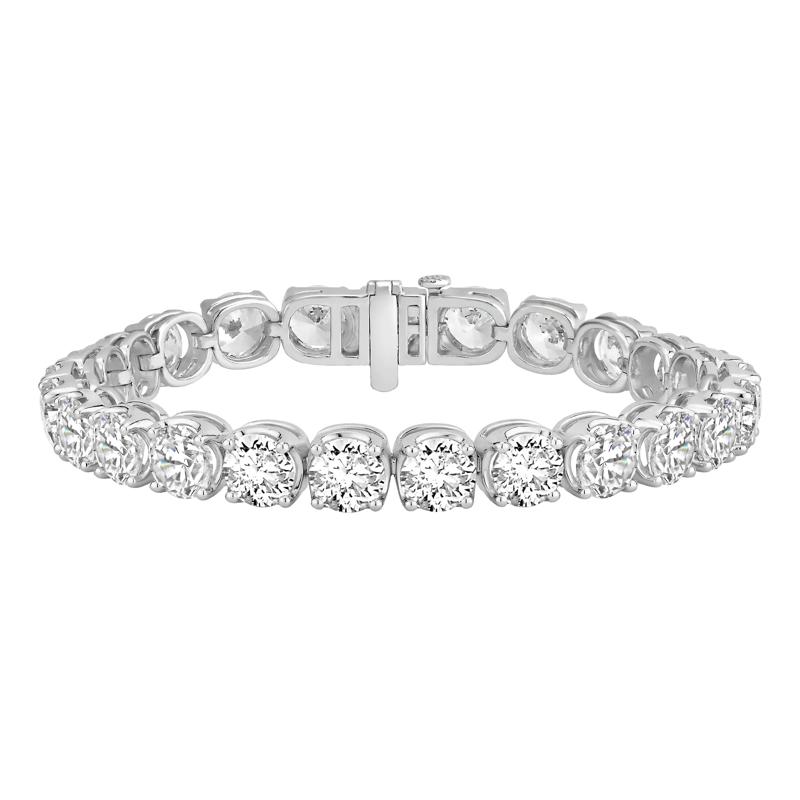 Lab Grown Diamond Tennis Bracelet in 14K White Gold (25 ct. tw.) – Image 1 of 2