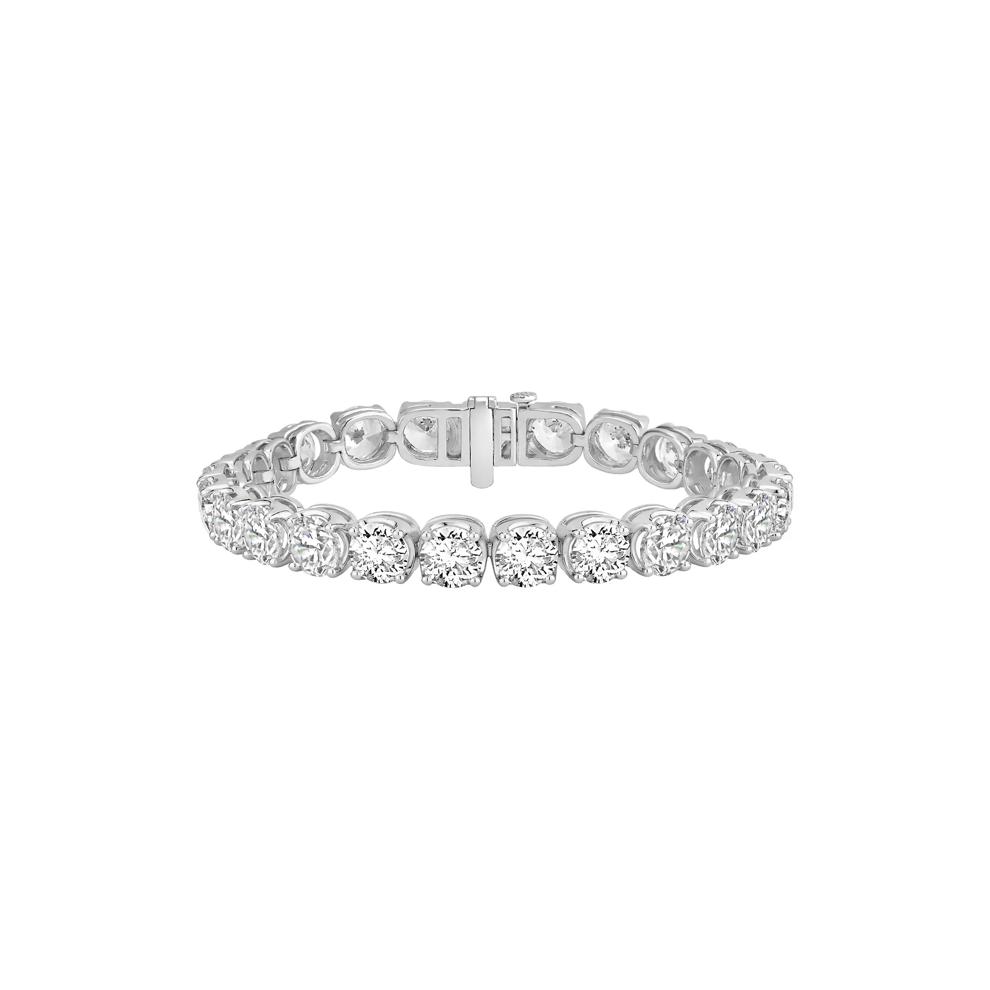 Lab Grown Diamond Tennis Bracelet in 14K White Gold (25 ct. tw.) – Image 1 of 2