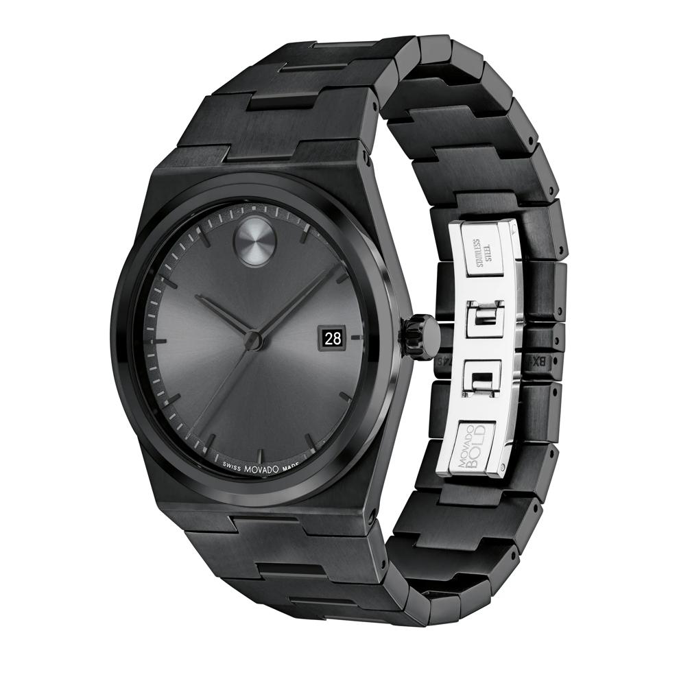 Men's Quest Watch in Black Ion-Plated Stainless Steel, 40MM – Image 2 of 3