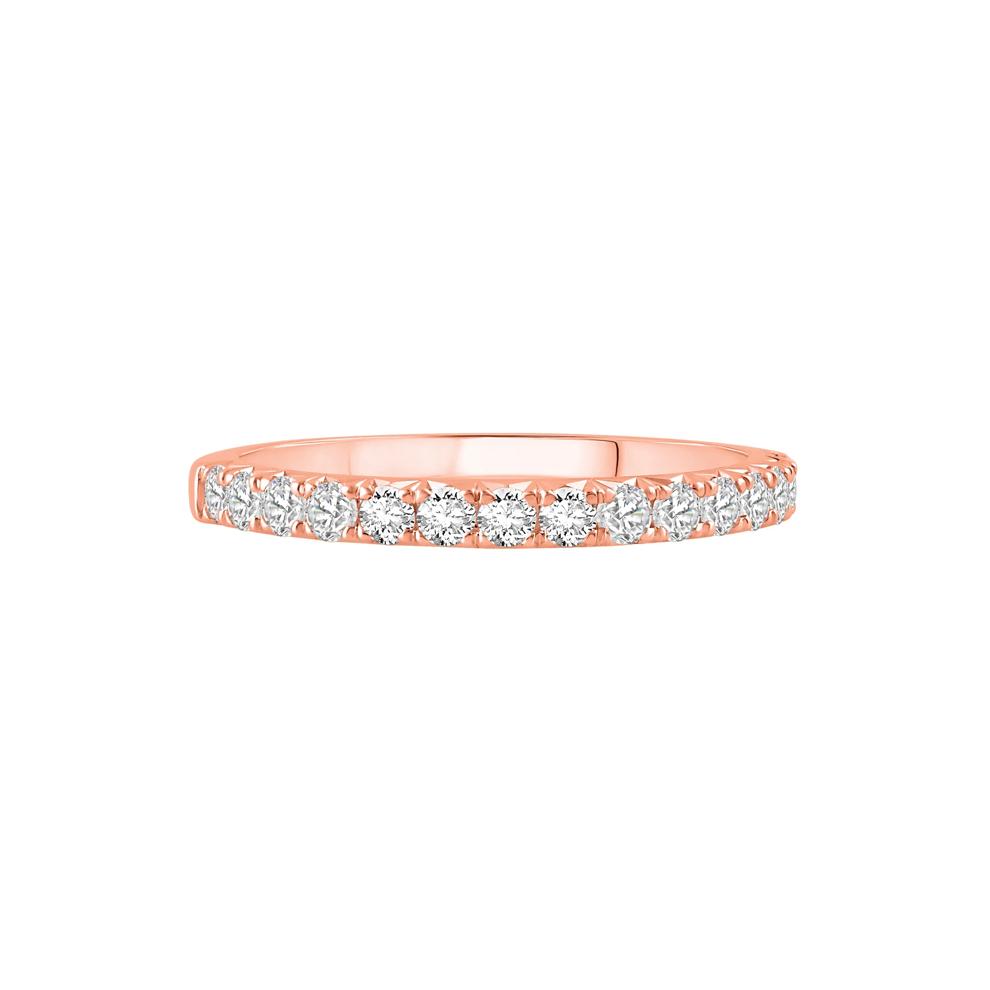 Lab Grown Diamond Anniversary Band in 14K Rose Gold (1/2 ct. tw.) – Image 1 of 3