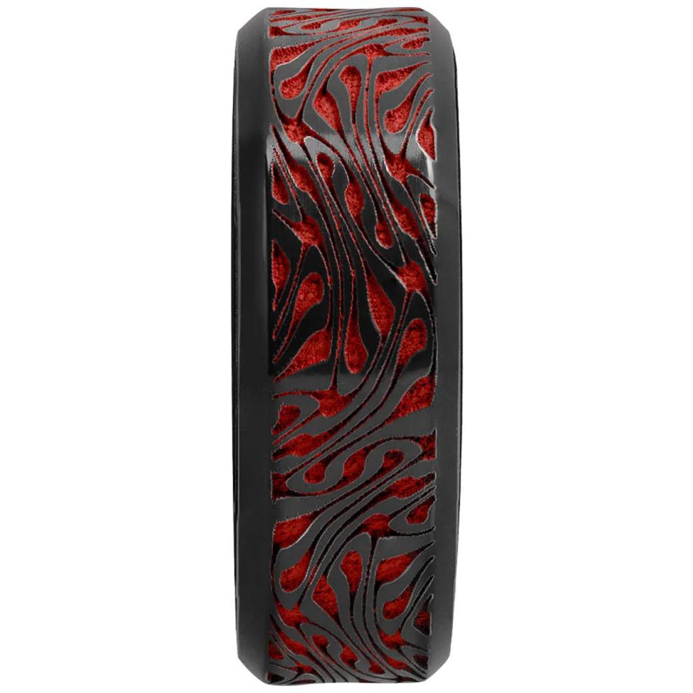 Men's Black Zirconium Band with Carbon Fiber &amp; Cerakote – Image 3 of 3