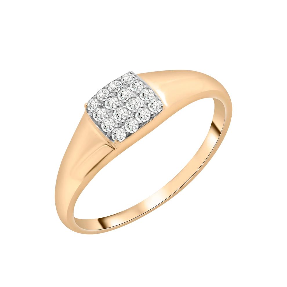 Round Diamond Ring in 10K Yellow Gold (1/10 ct. tw.) – Image 4 of 5