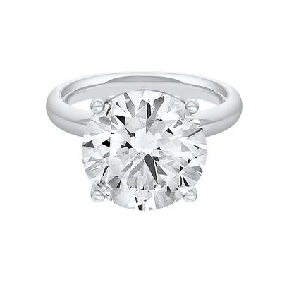 Lab Grown Diamond Round Solitaire Ring in 14K White Gold (8 ct.)