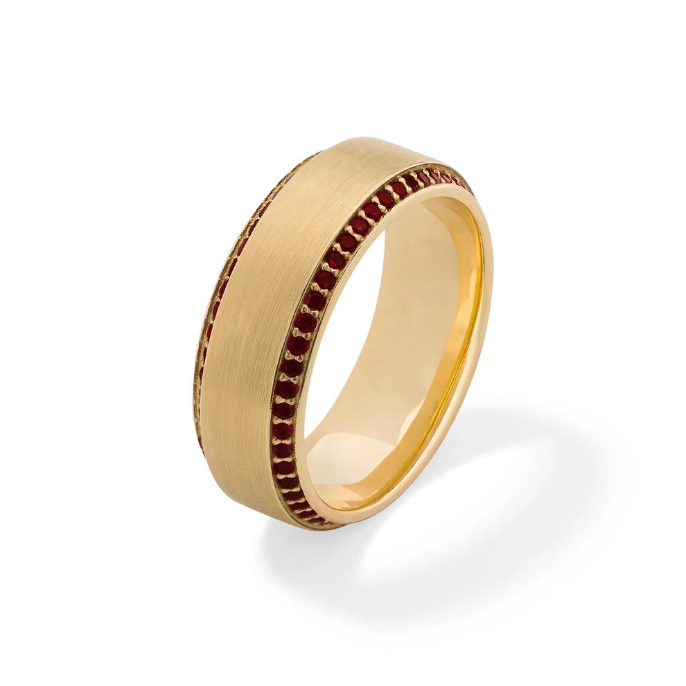 Ruby Eternity Band in 14K Yellow Gold – Image 4 of 4