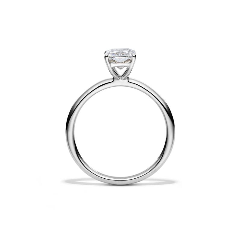 Lab Grown Diamond Radiant-Cut Solitaire Ring in Platinum (1 1/2 ct.) – Image 2 of 4
