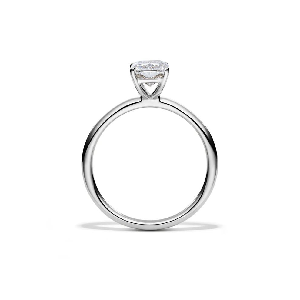 Lab Grown Diamond Radiant-Cut Solitaire Ring in Platinum (1 1/2 ct.) – Image 2 of 4