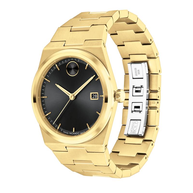 Men&#39;s Quest Watch in Yellow Gold-Tone Stainless Steel, 40MM – Image 2 of 3