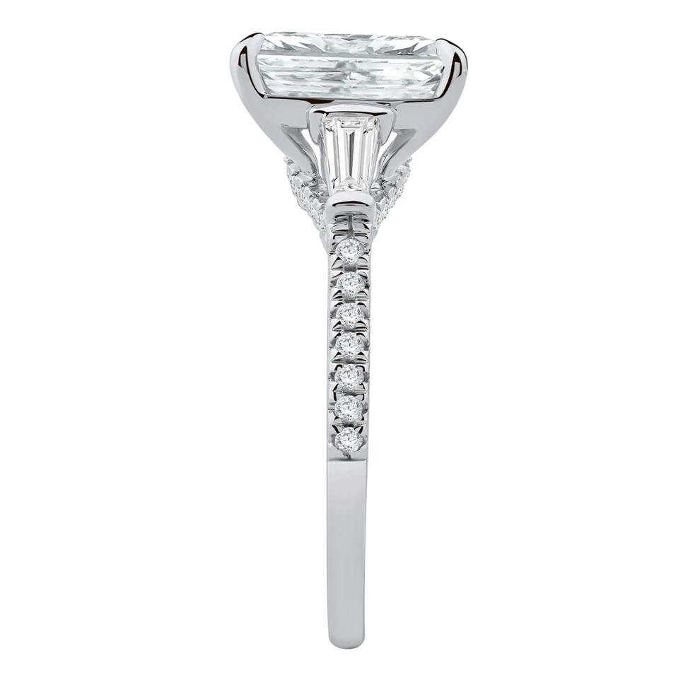 Lab Grown Diamond June Radiant-Cut Engagement Ring in Platinum (3 5/8 ct. tw.) – Image 3 of 5