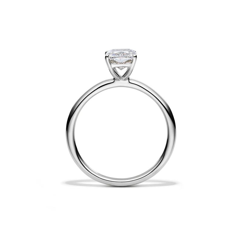 Lab Grown Diamond Radiant-Cut Solitaire Ring in 14K White Gold (1 1/2 ct.) – Image 2 of 4