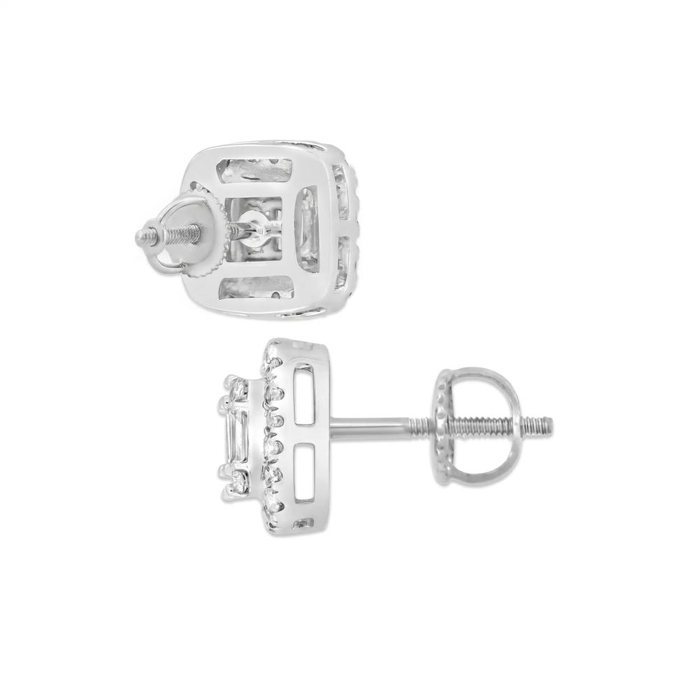 Diamond Stud Earrings in 10K White Gold (1/2 ct. tw.) – Image 2 of 2