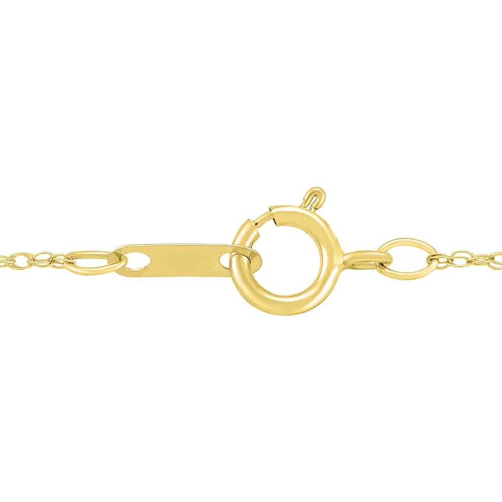 Citrine and Diamond Accent Pendant in 10K Yellow Gold – Image 3 of 3