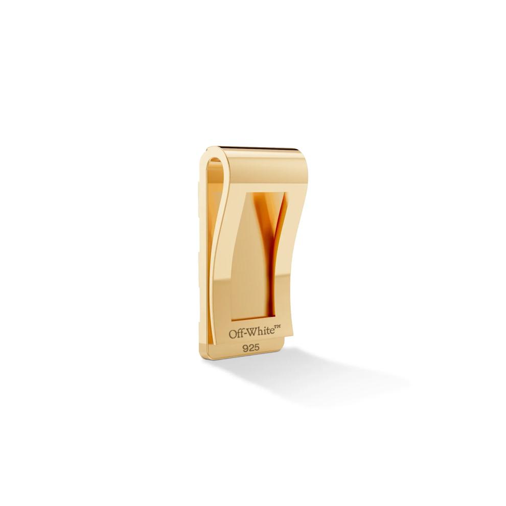 Men's Striped Design Money Clip in Vermeil – Image 2 of 2