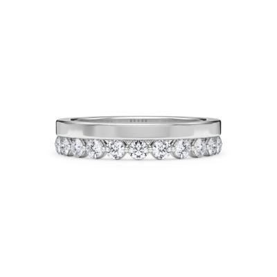 Lab Grown Diamond Shared Prong Stack Eternity Band in 14K White Gold (1 ct. tw.)