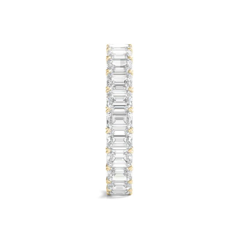 Emerald-Cut Diamond Wedding Band with Eternity Setting in 14K Yellow Gold &#40;3 ct. tw.&#41; – Image 3 of 3