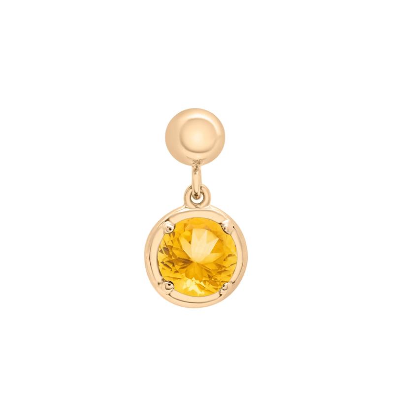 Citrine Birthstone Bead Charm in Vermeil – Image 1 of 3