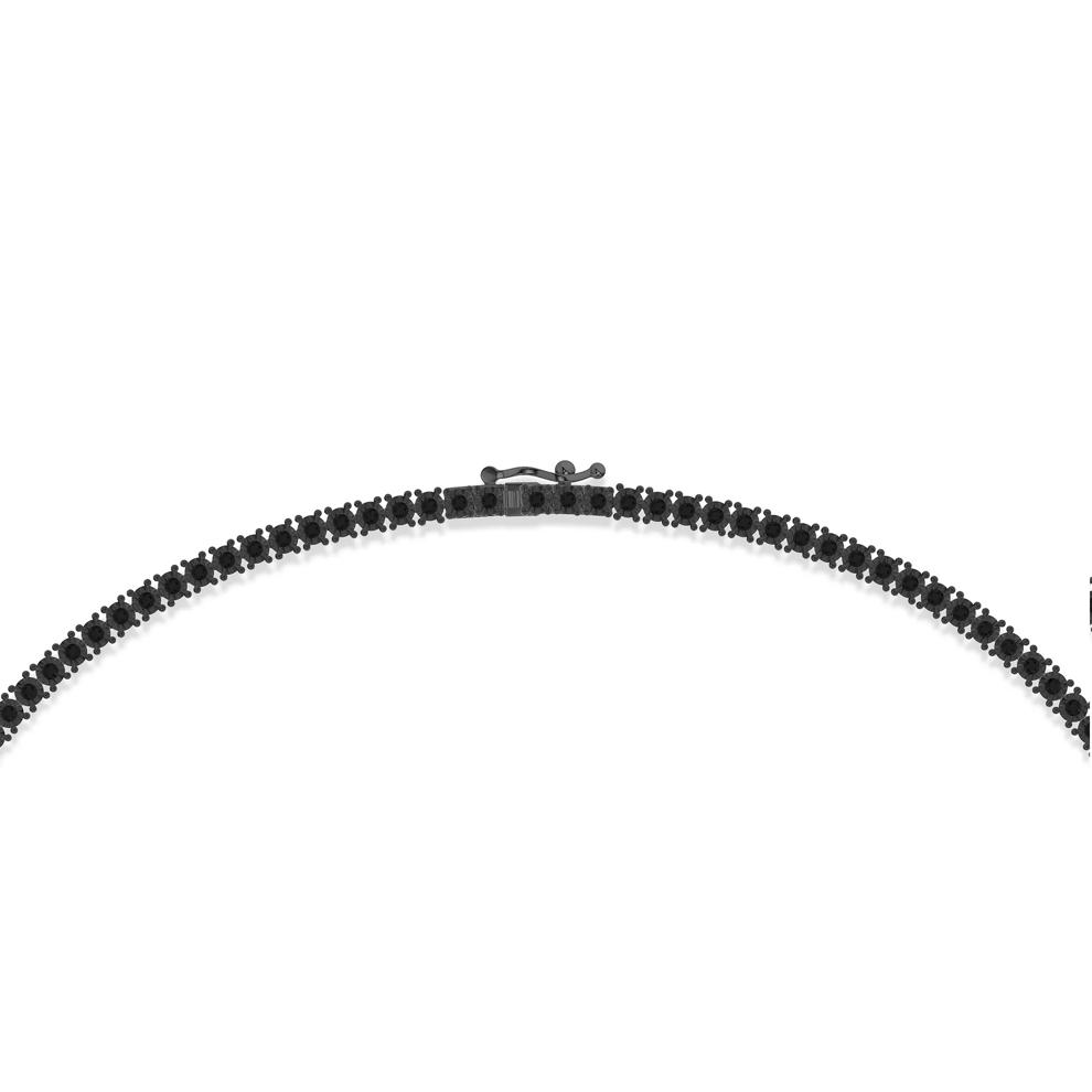 Black Diamond Necklace in Sterling Silver (2 ct. tw.) – Image 2 of 4