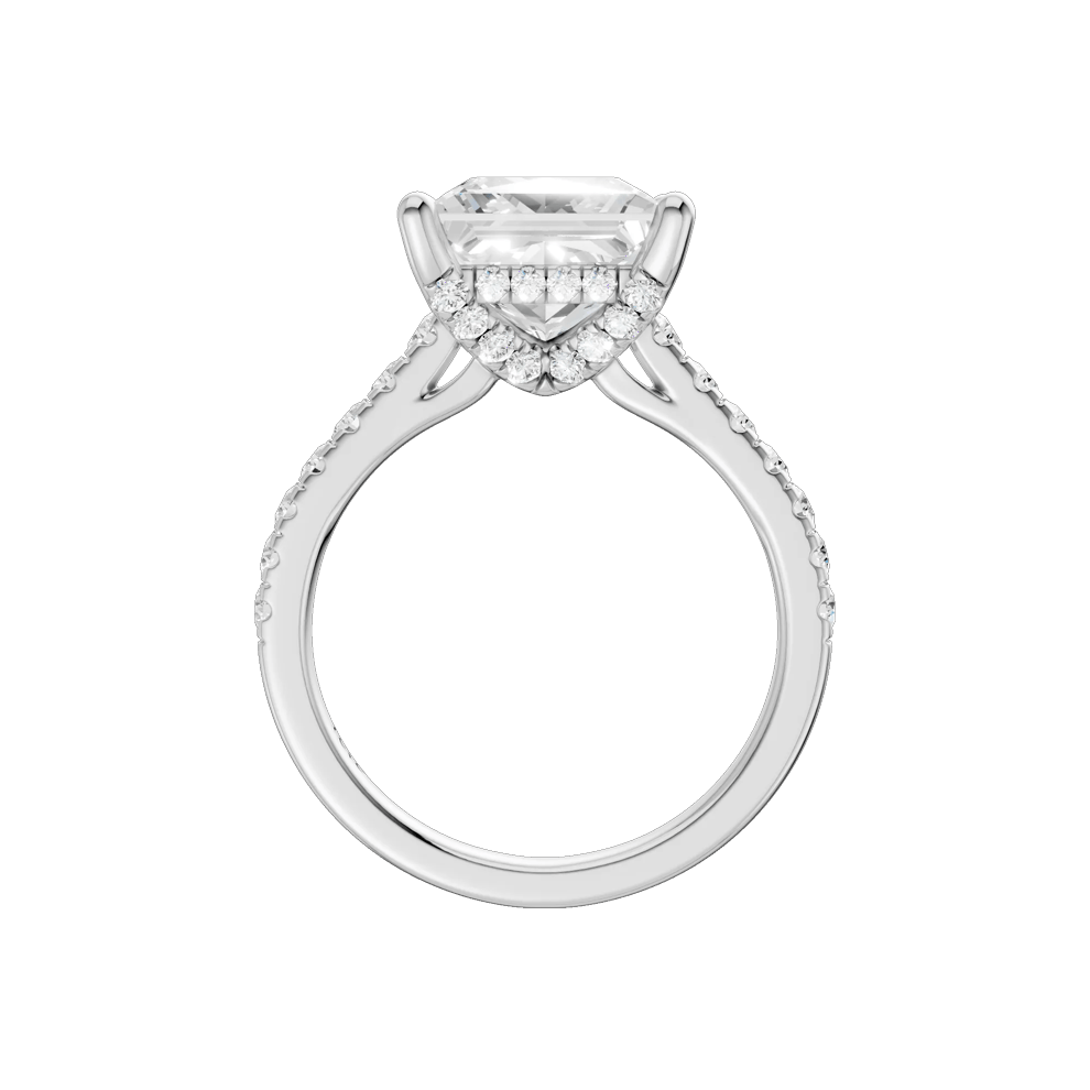 Noreen Lab Grown Diamond Princess-Cut Center Engagement Ring in 14K Gold – Image 4 of 5